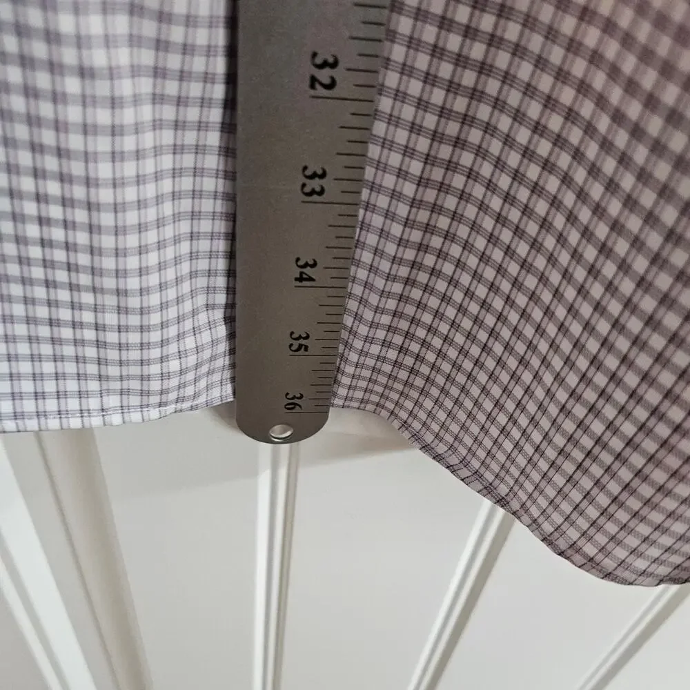 Banana Republic Non Iron Slim Fit Shirt Mens XXL Button Purple Preppy Academia